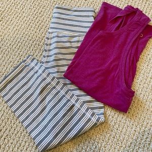 Athleta Capri Leggings Sz XS PETITE
